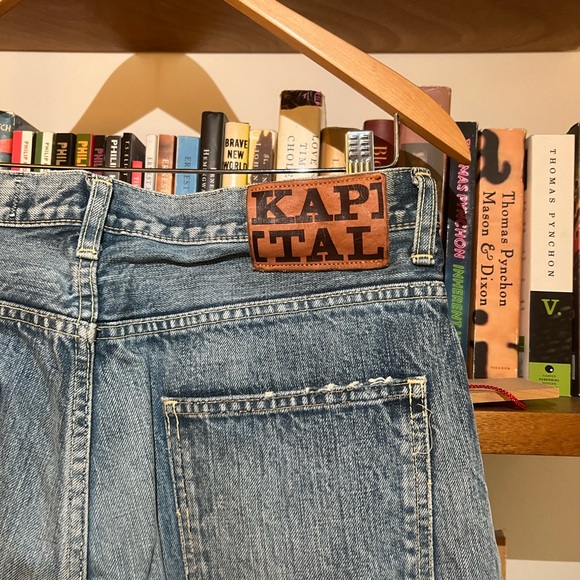 Kapital Distressed and Embroidered Jeans - Picture 5 of 8